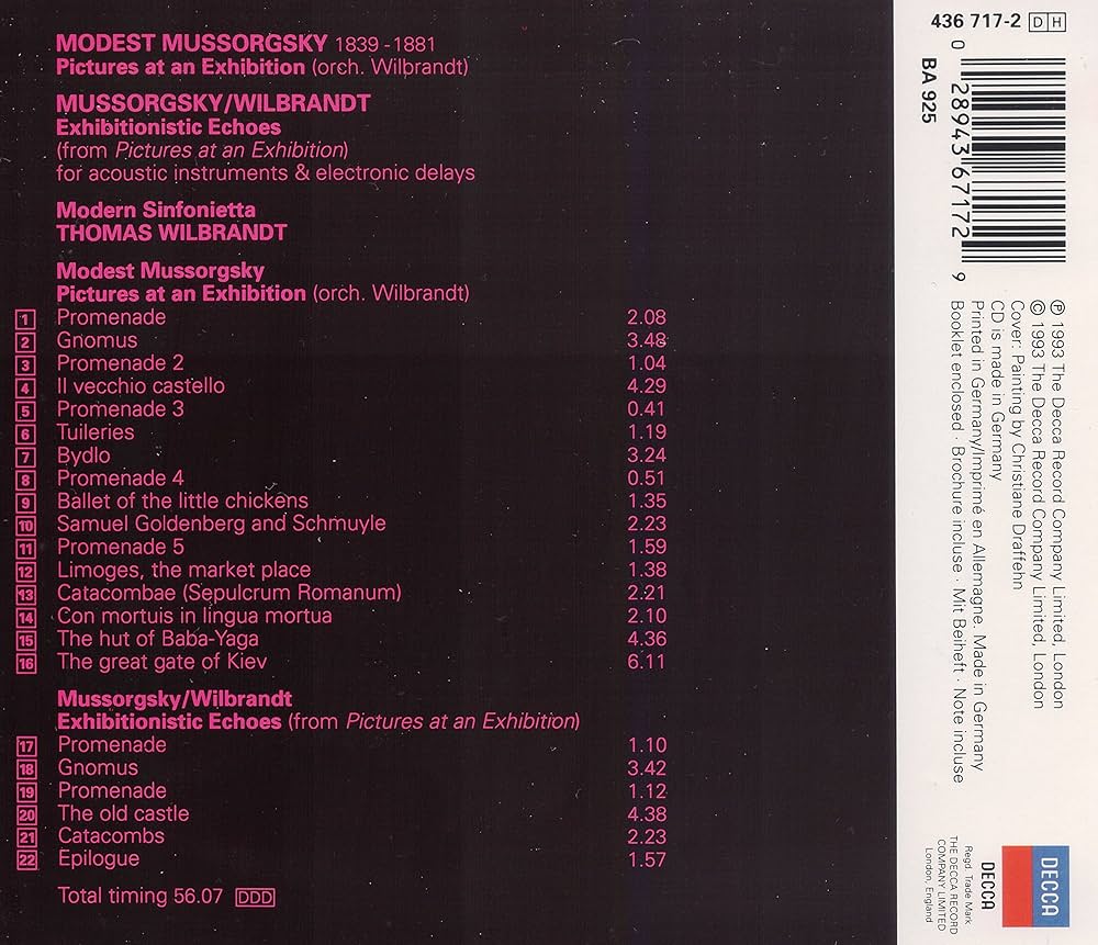ミュージック Pictures at an Exhibition SpecialEdition Mussorgsky • Rimsky-Korsakoff • Chabrier – Pictures At An